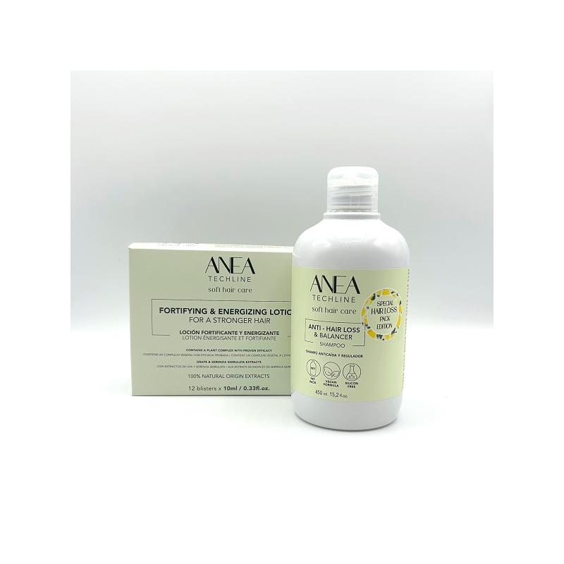 Tratamiento anticaida para el cabello, champú + ampollas,Anea pack