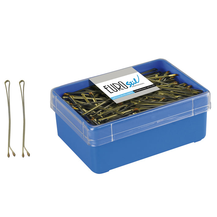 Caja 150 clips bronce eurostil 70 mm