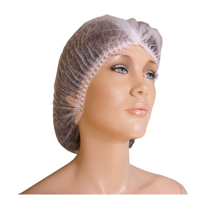 Bolsa 100 cofias plegadas acordeon, Gorra de acordeón Eurostil - 100 gorras