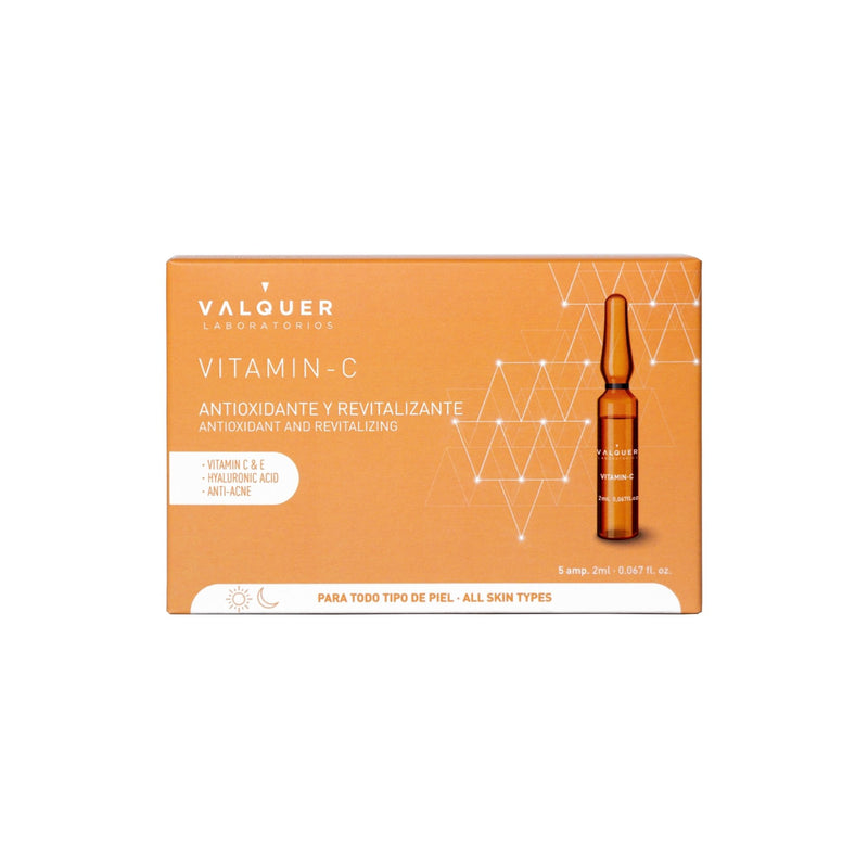 Valquer Laboratorios Ampollas Faciales Vitamina C. Serum Facial. Antioxidante Y Revitalizante. Todo Tipo De Pieles.