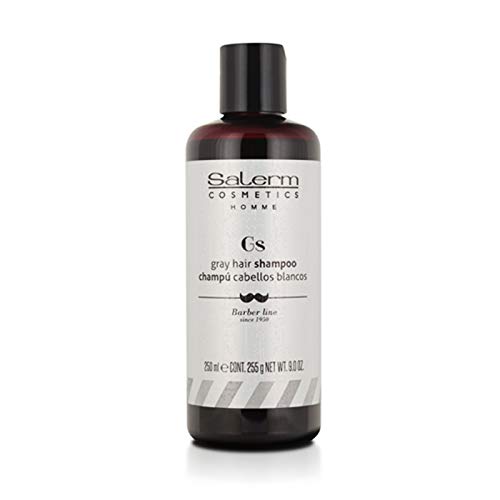 Champú cabellos blancos 250ml Salerm barber line