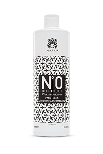 Válquer Profesional Liquido Para Permanente. Moldeador Capilar. Vegano. Uso en peluquería. Rizar cabello. Con tecnología Vplex - 500 Ml. Cabellos: difíciles, normales, coloreados y dañados Nº0