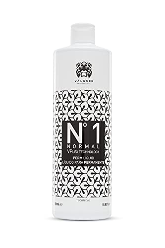 Válquer Profesional Liquido Para Permanente. Moldeador Capilar. Vegano. Uso en peluquería. Rizar cabello. Con tecnología Vplex - 500 Ml. Cabellos: difíciles, normales, coloreados y dañados Nº1