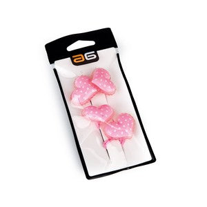 Kit Coletero Infantil Corazones Rosas, 4 Pc