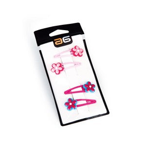 Kit Gancho Infantil Flores , 4 Pc