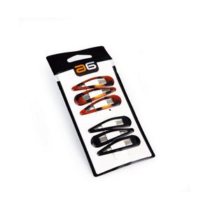 Kit Ganchos Pelo Negro - CastaÑO, 6 Pc