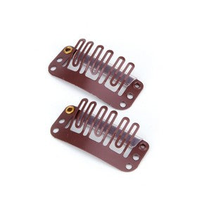 Clip Gancho Extensiones Castaño 32Mm Bolsa 24 Pcs