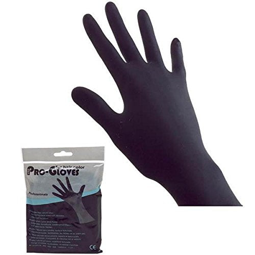 GUANTES LATEX NEGROS, GRANDES (b/2 unid.