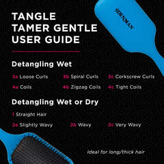 Denman Tangle Tamer Ultra - Cepillo, 90l, color azul