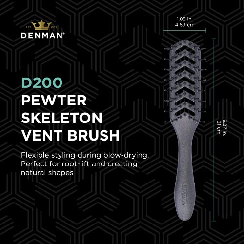 Denman D200 - Cepillo para ventilación de esqueleto (peltre)