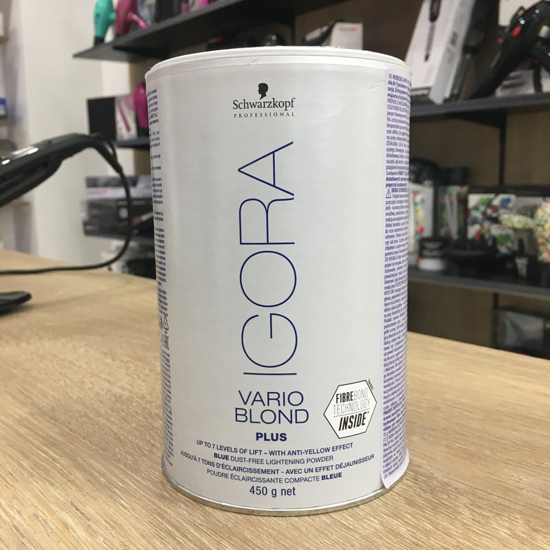 TP-SCHWARZKOPF IGORA VARIO BLOND PLUS (AZUL) DECOLORACIÓN 450 GR. - Hair shop