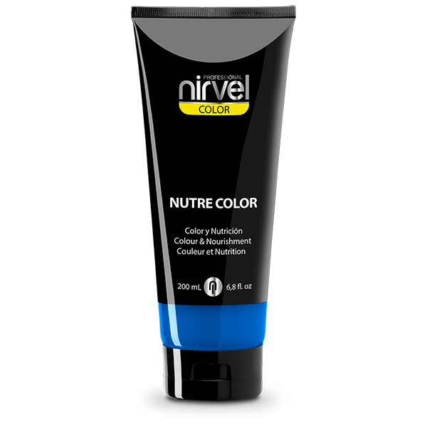 Nirvel nutre color - mascarilla de color y nutrición azul 200 ml.