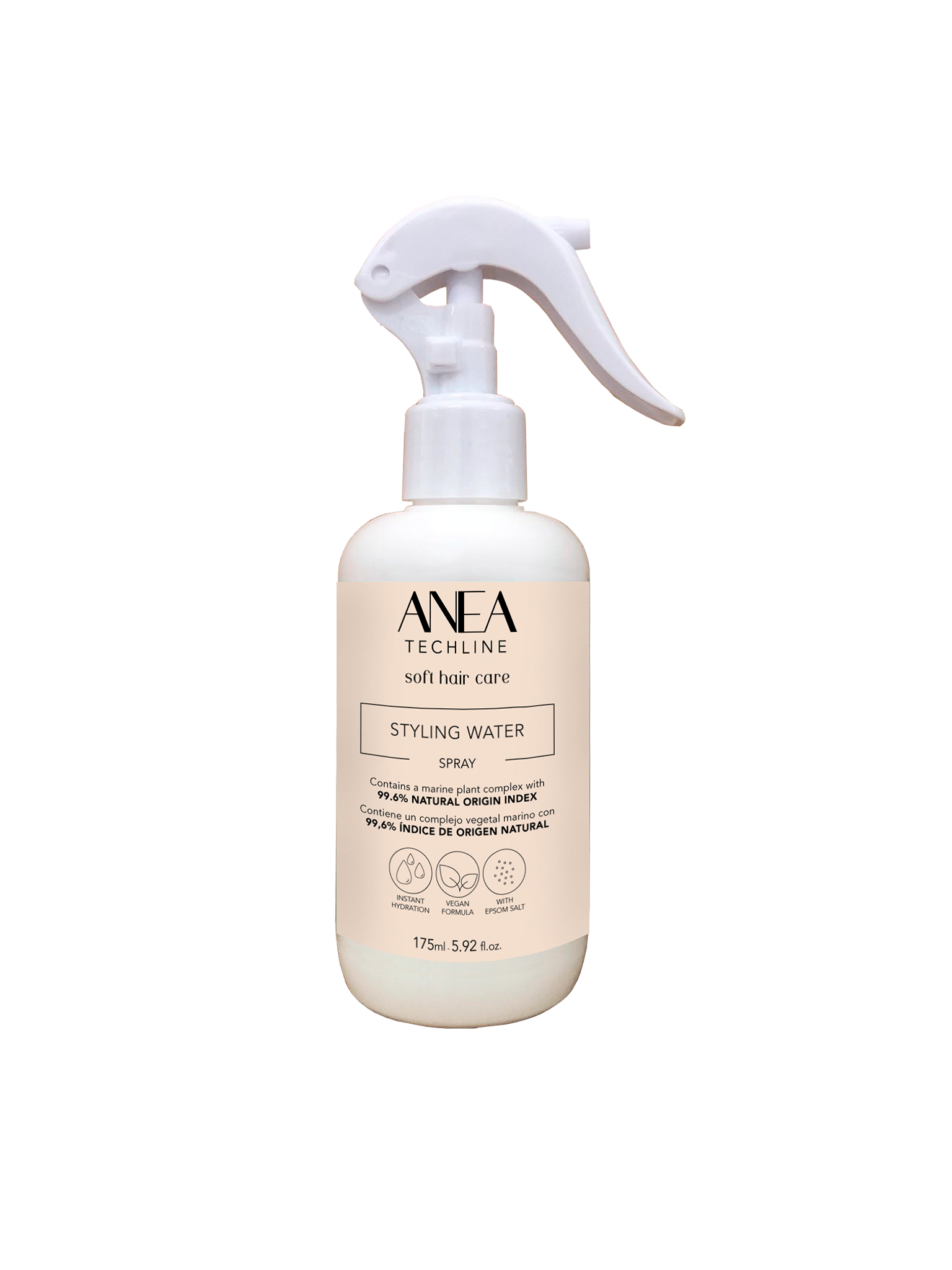Agua de peinado en spray STYLING WATER de Anea Techline