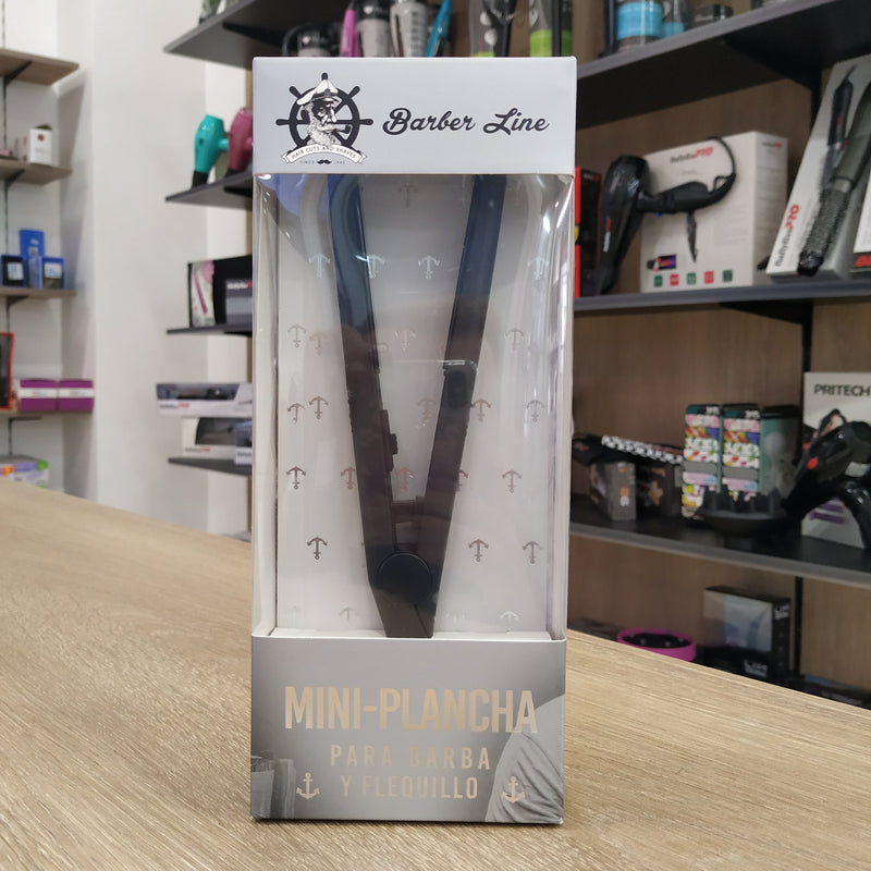 MINI PLANCHA PARA BARBA Y FLEQUILLO BARBER LINE EUROSTIL - Hair shop