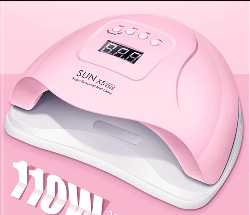 Lampara de uñas sux x5 max 110w uv led manicura , pedicura