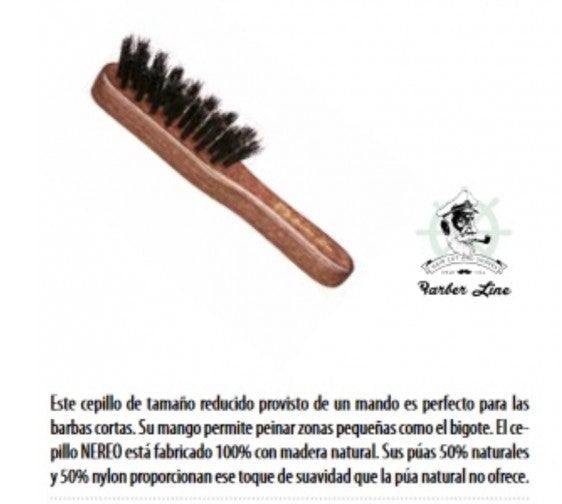 Baber line-cepillo barbero pequeño nereo madera 06072