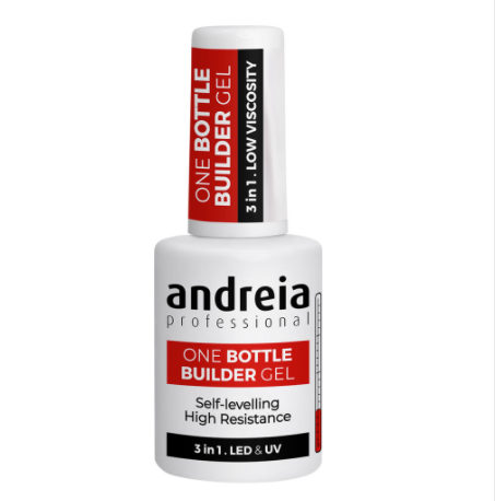Andreia esmaltes one bottle builder gel de construcción 3 en 1 14ml. Clear