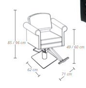 Silla peluqueria style negra eurostil , 3 tipo de pies y opcion de reposapies