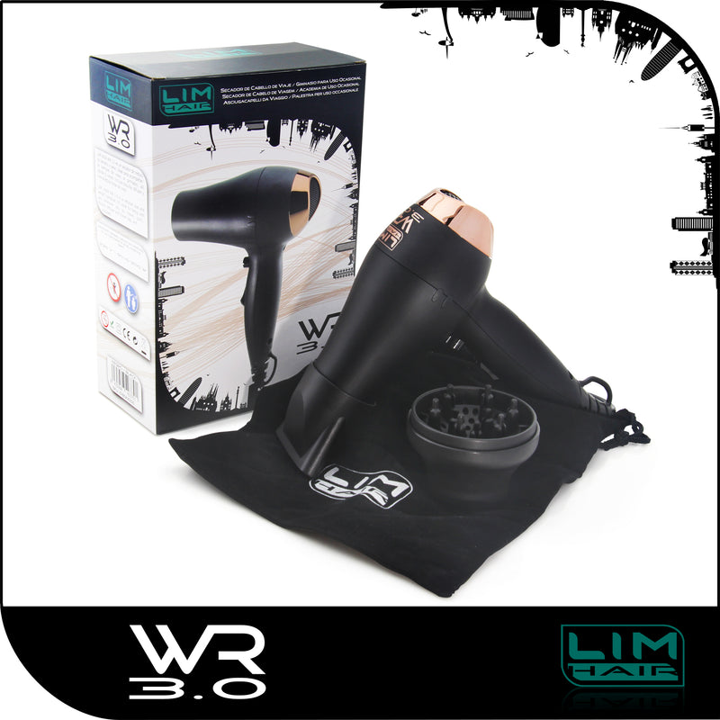 Secador mini de viaje Secador WR 3.0 black/negro