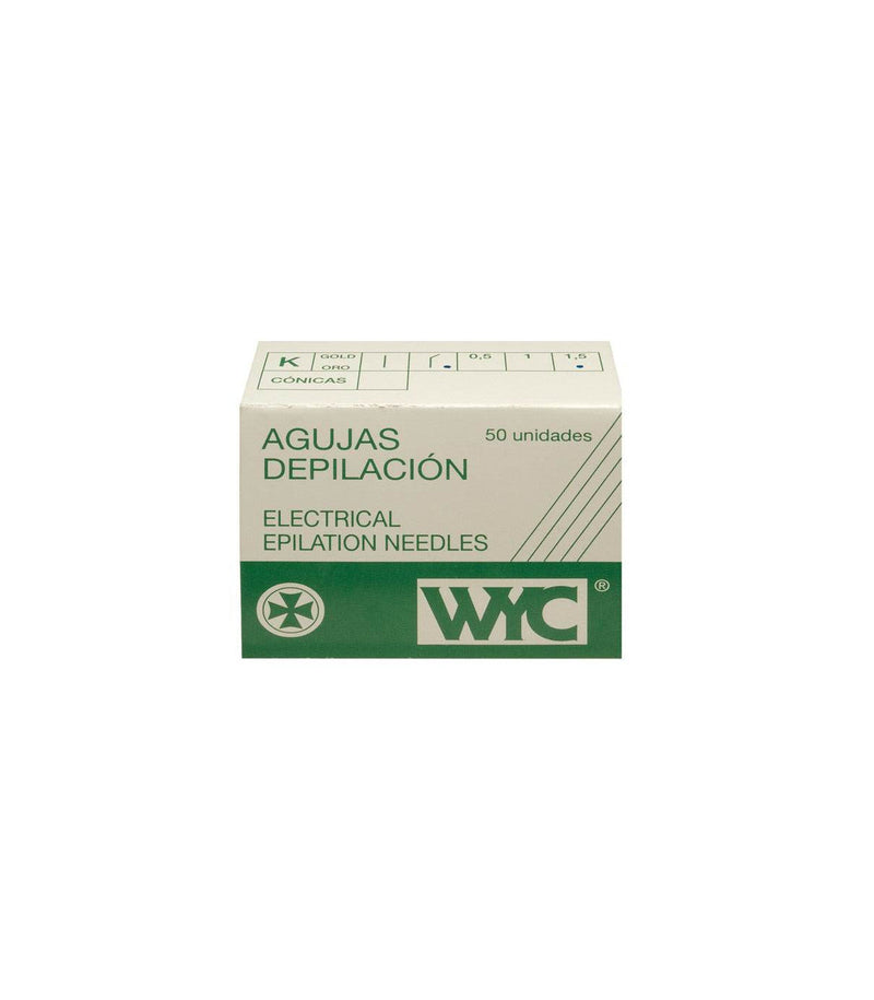 Aguja depilar incinada wyc k4 1,5 c/50 u.En b/2u