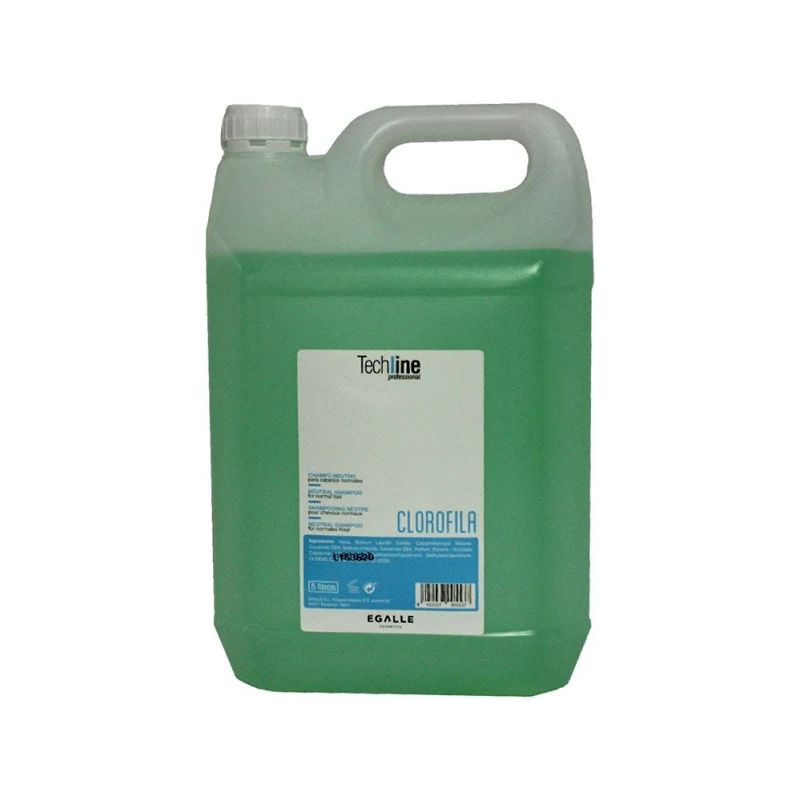 Champú Techline Clorofila Garrafa Cuadrada 5 Litros