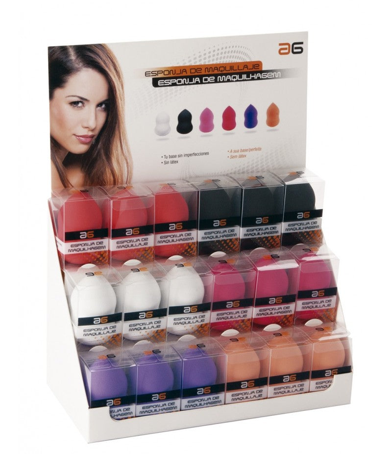 EXPOSITOR ESPONJAS DE MAQUILLAJE