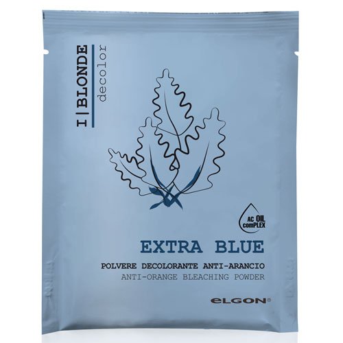 Polvos decolorantes antianaranjamiento Elgon, I Blonde Extra Blue 50 gr
