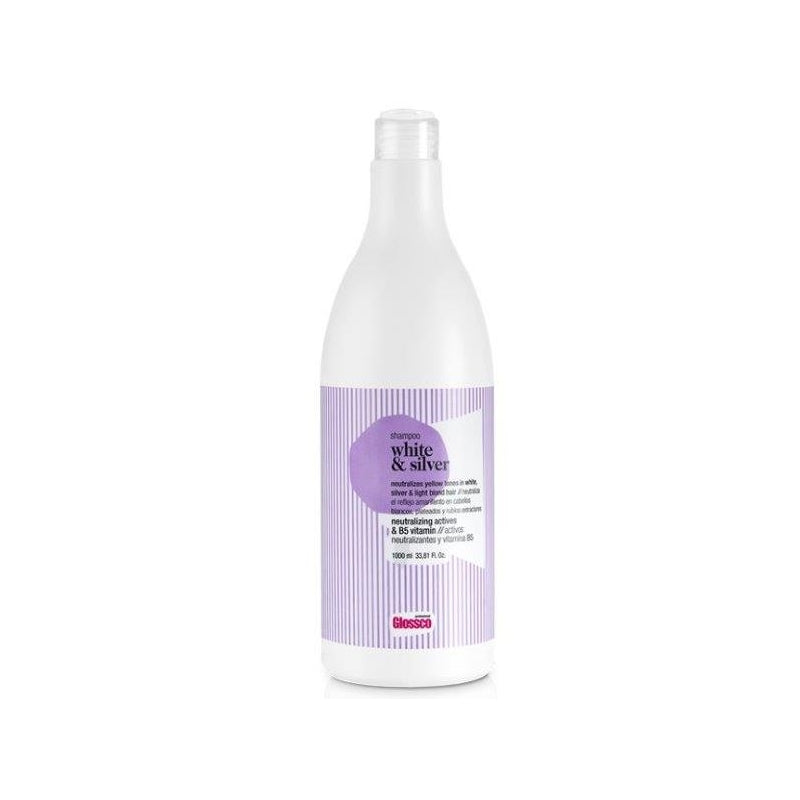 Champú cabello blanco glossco white & silver 1000 ML