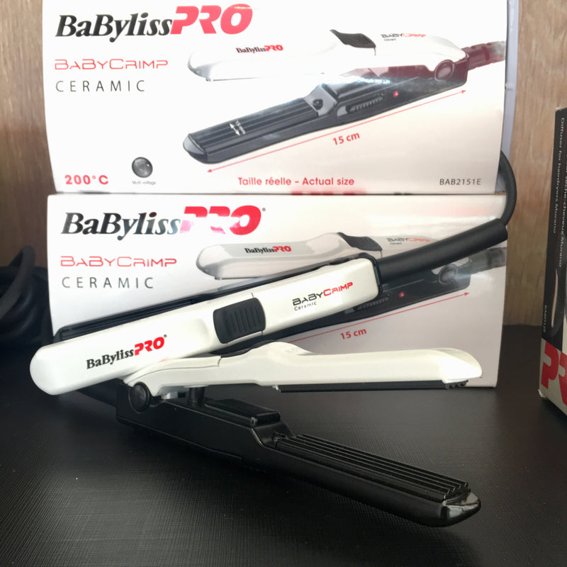 TP-Plancha Babycrimp de frisar mini nanocerámica Babyliss Pro - Hair shop