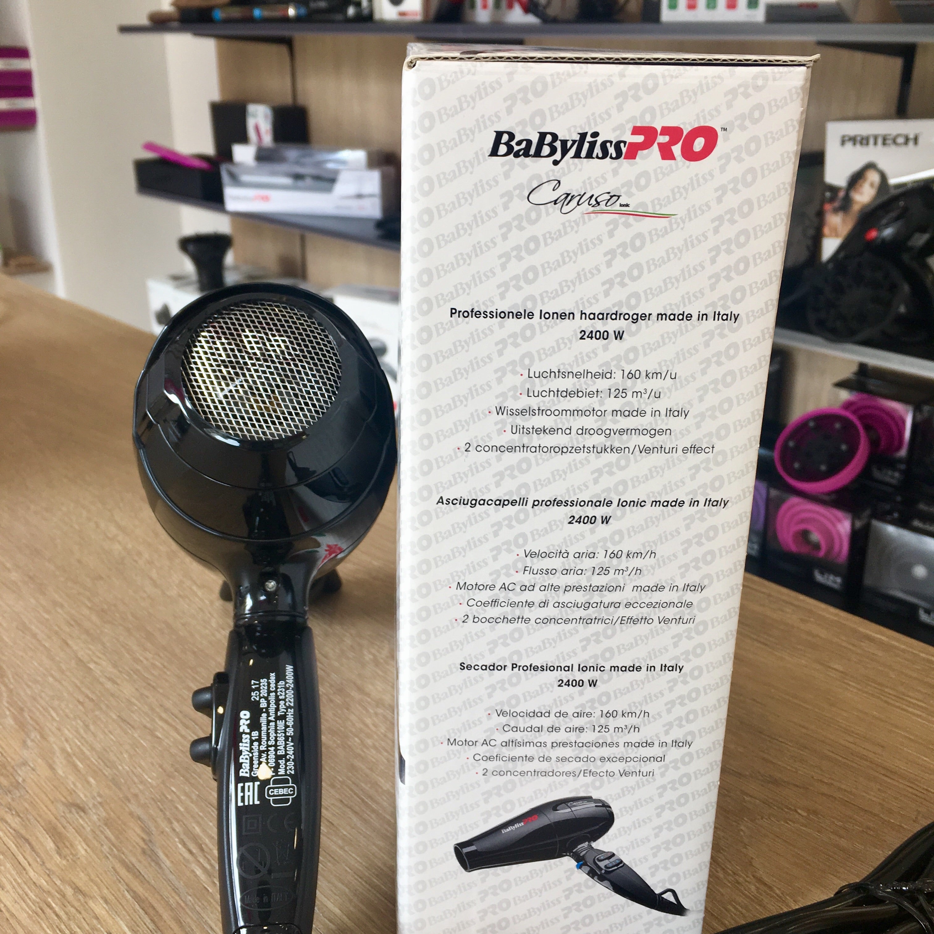 TP-SECADOR BABYLISS PRO CARUSO IONIC - Hair shop