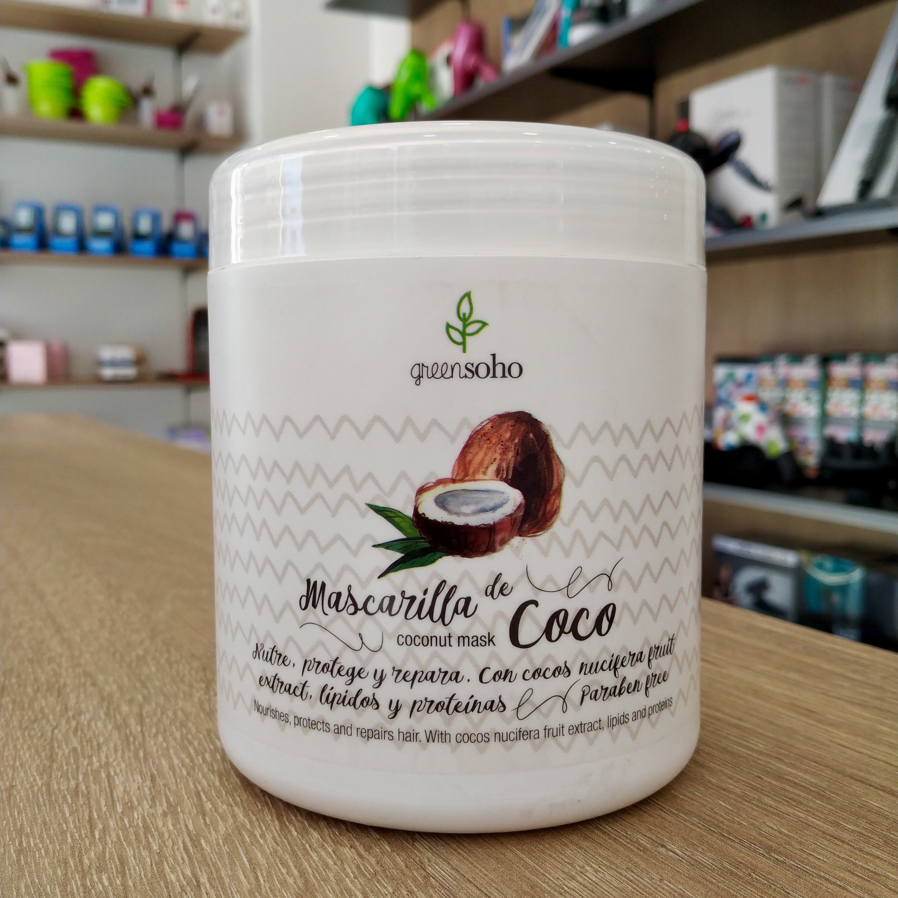 TP-MASCARILLA DE COCO GREEN SOHO 1KG. - Hair shop