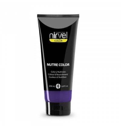 Nirvel nutre color | mascarilla para el pelo de color y nutrición morado 200 ml.