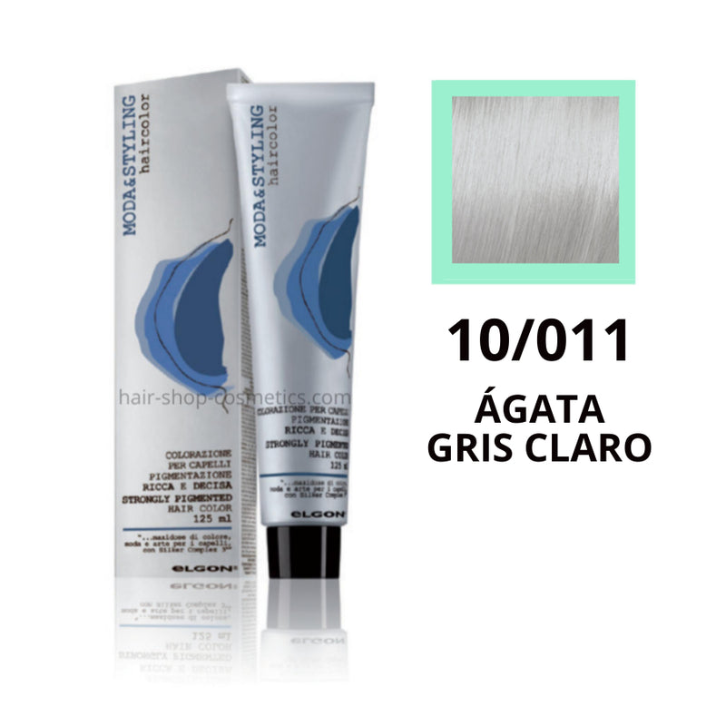 Tinte elgon profesional moda styling, Tonalizadores 10/011 ÁGATA GRIS CLARO 125 ml