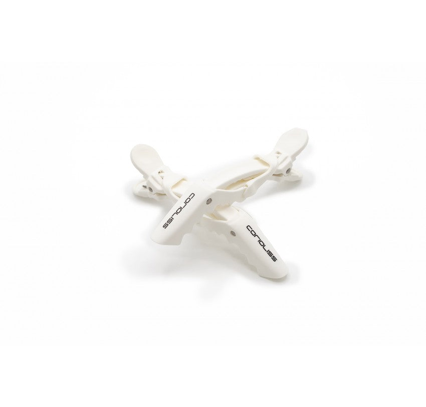 PINZAS CORIOLISS CROC HAIR CLIPS PROFESIONAL WHITE