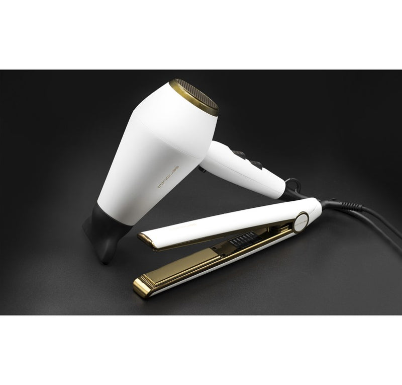 Plancha de Pelo Corioliss C1 Digital White Gold Soft Touch + Kompactissimo