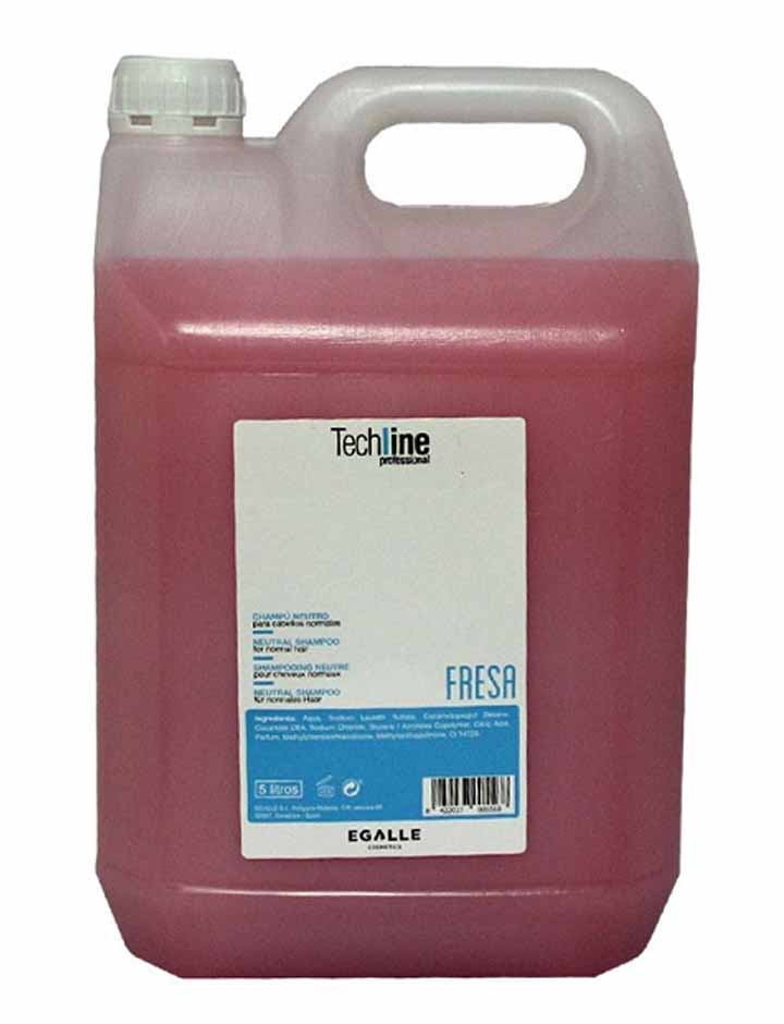 Champú Techline Fresa Milk Garrafa Cuadrada 5 Litros