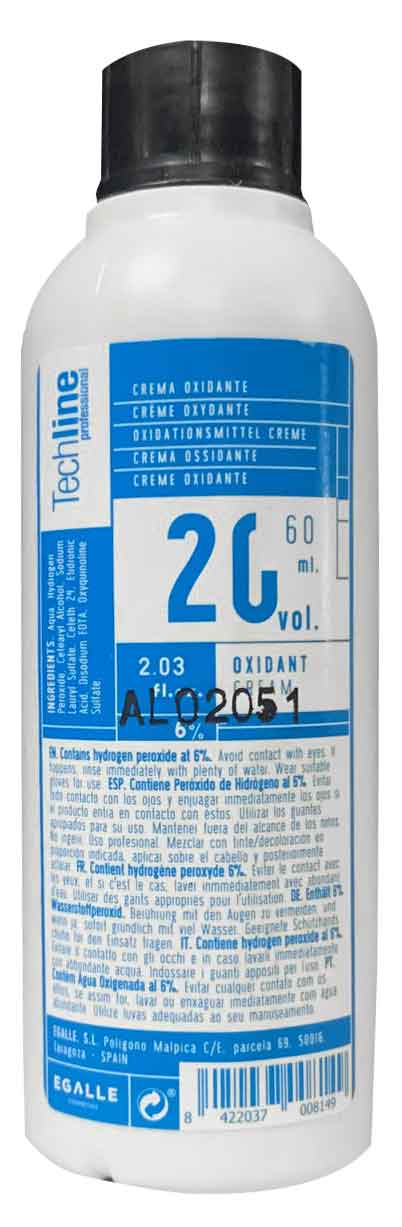 Techline oxigenada 20 vol. 6% de 60ml.