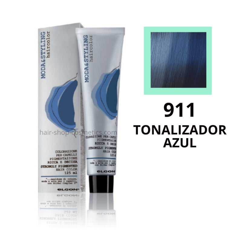 Tinte elgon profesional moda styling,  911 TONALIZADOR AZUL 125 ml