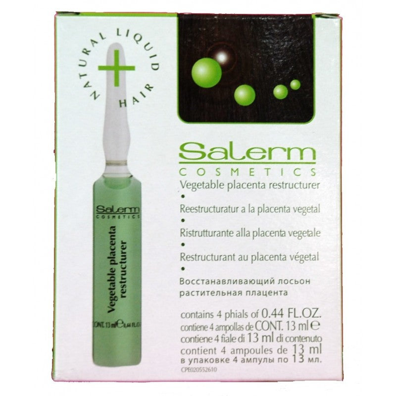 Salerm reestructurante a la placenta vegetal 1 estuches 4x13 ml
