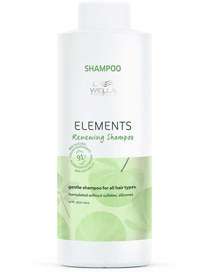 Wella elements champú renovador para todo tipo de pelo libre de sulfatos y siliconas 1000ml