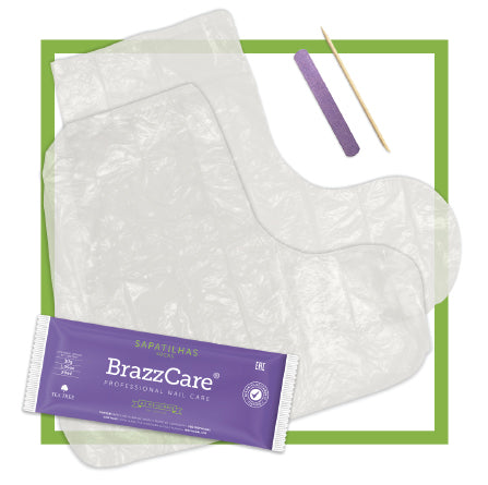 Brazzcare calcetines pedicura 1 unidad -tratamiento hidratación y regenerador