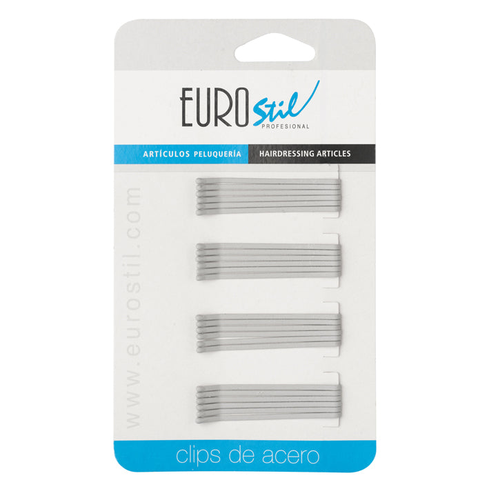 CARTON 24 CLIPS 50MM.GRIS MATE ANTIDESLIZANTE