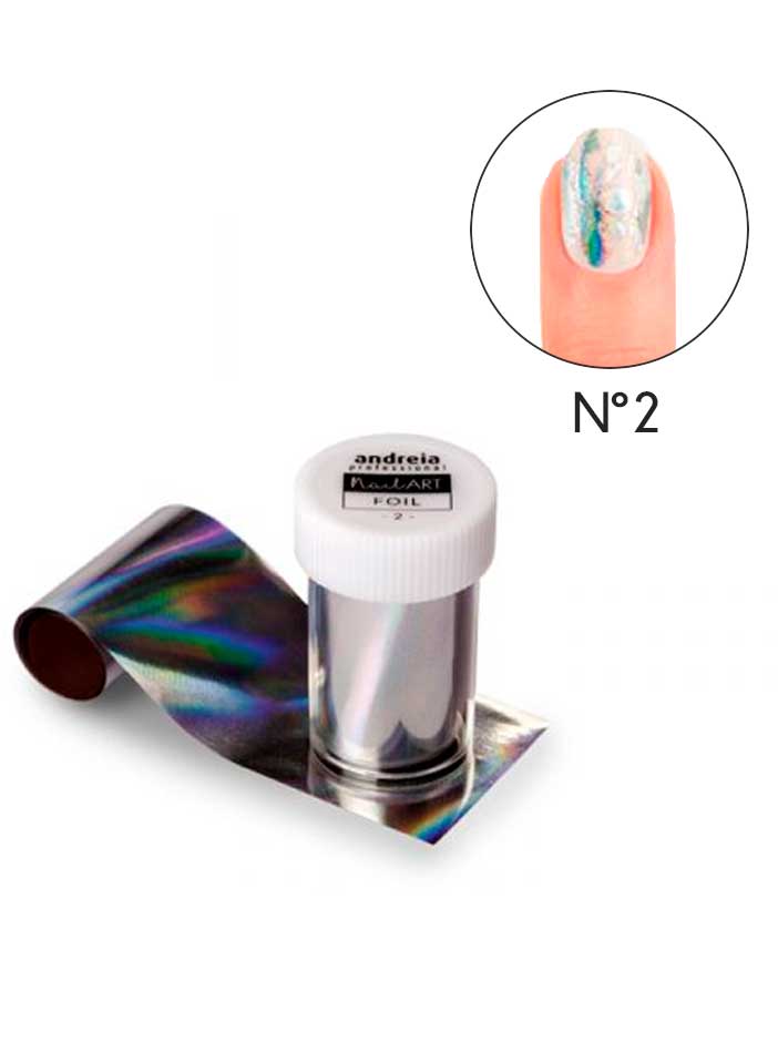 Andreia Nail Art Gel Foil | Tiras Foil Metalicas Nº 2