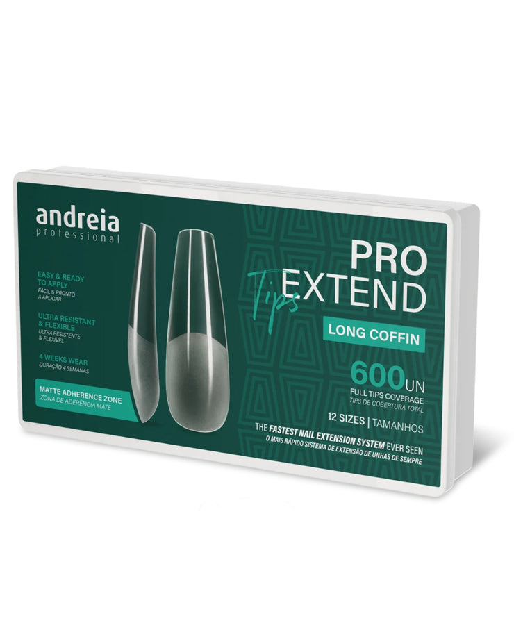 Andreia Pro Extend Tip Extensión de Uñas 05. Long Coffin