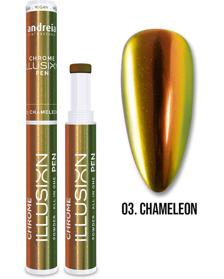 Andreia Chrome Illusion Bolígrafo con Efecto Cromado 0,5GR 03. Chameleon