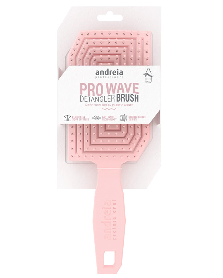 Andreia Pro Wave Detangler Brush Cepillo Desenredante y Sostenible 01. Pink