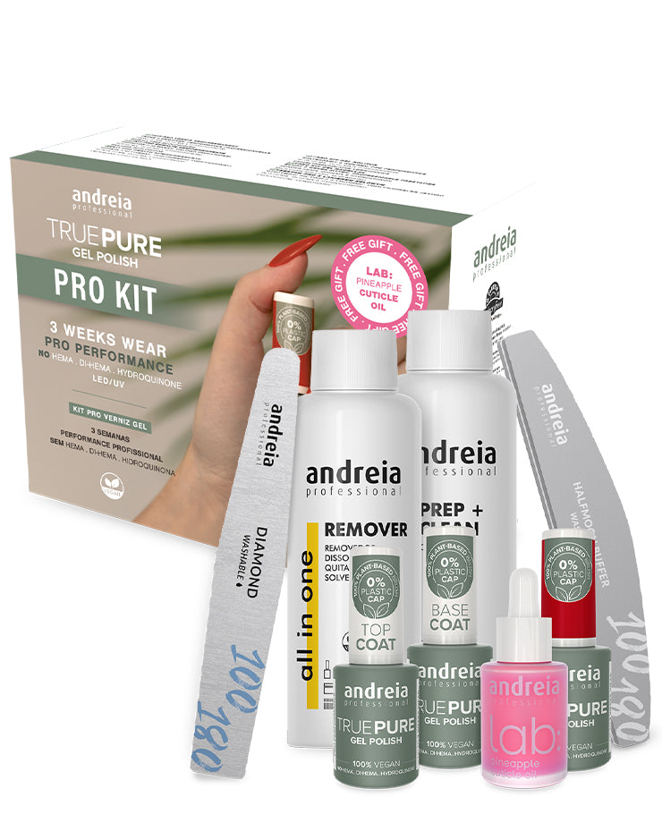 Andreia Gel Polish True Pure Pro Kit Profesional para Manicura
