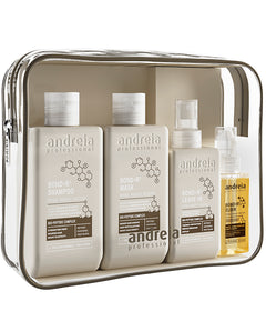 Andreia Kit Capilar BOND= R³ Champú 250ml + Mascarilla 250ml + Leave In 100ml + Elixir 50ml Cofre de Regalo