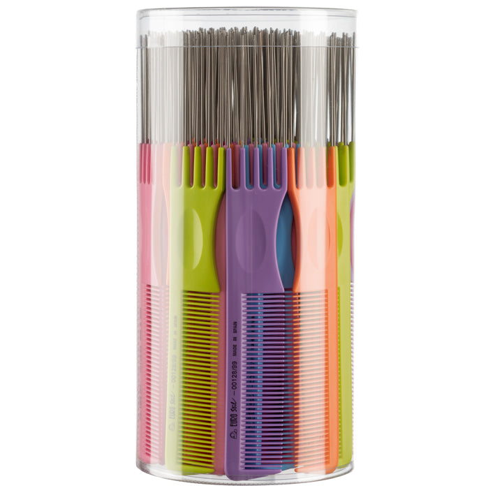 BOTE 60 PEINES AHUECADORES COLORES EUROSTIL - Hair shop