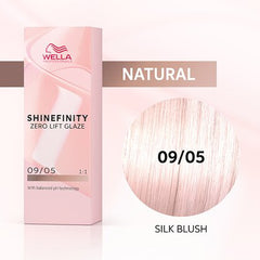 Coloración semipermanente Shinefinity Zero Lift Glaze - Natural Silk Blush 09/05, 60ml